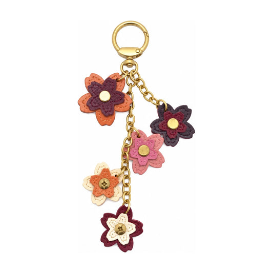 Bloomy – Bijou de sac fleur en cuir