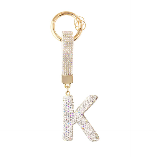 Initiale Sparkle – Bijou de sac (Argent)