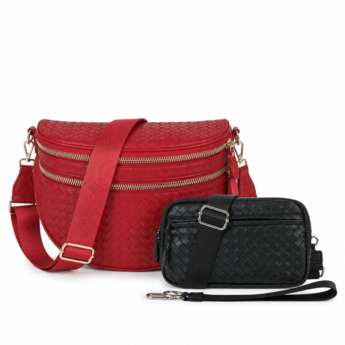 Le duo essentiels mains libres - Cuir tressé