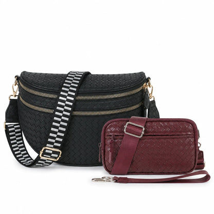Le duo essentiels mains libres - Cuir tressé