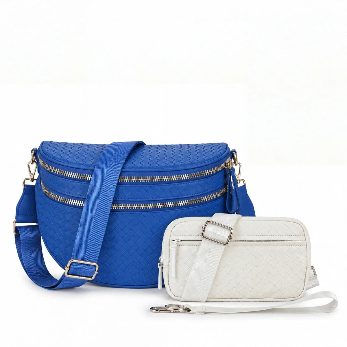 Le duo essentiels mains libres - Cuir tressé
