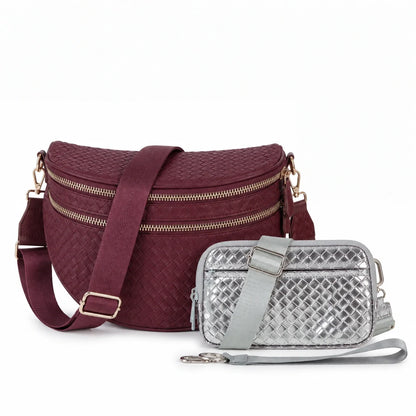 Le duo essentiels mains libres - Cuir tressé