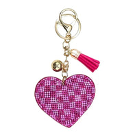 Cœur damier rose