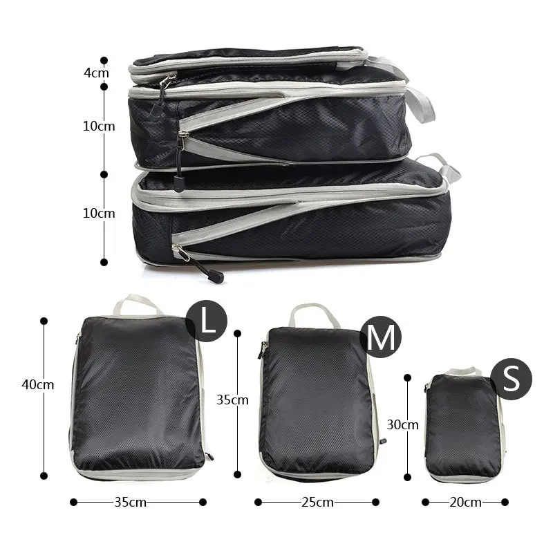 CompressCube - Sacs de rangement compressibles (3 pcs)