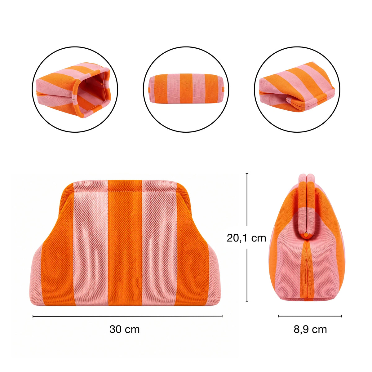 Knitty – La trousse à maquillage à fermoir clic