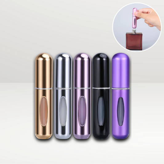 MiniPerfume - Vaporisateurs de parfum rechargeables format voyage (5 pcs)