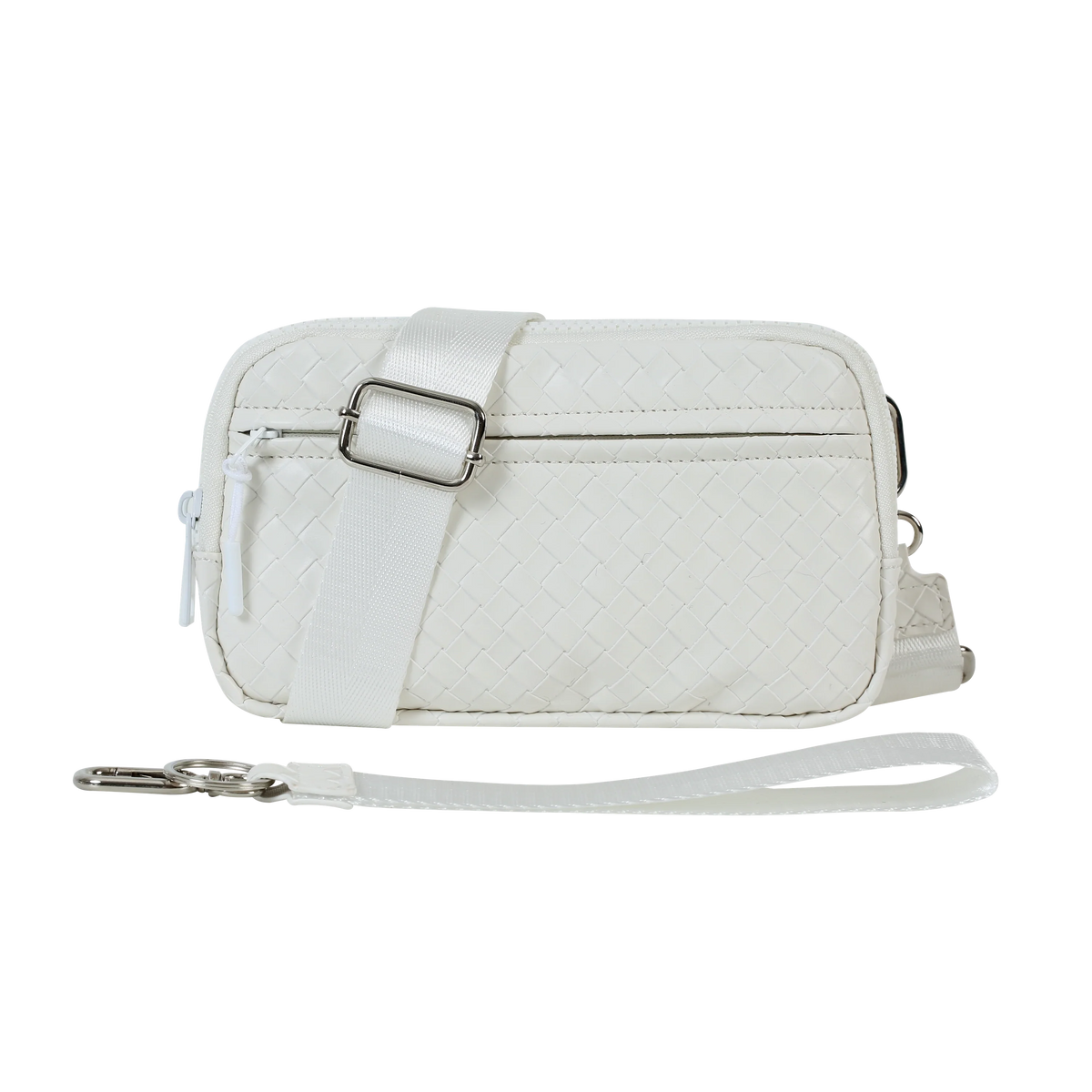 Statshy – Portefeuille bandoulière en cuir tressé