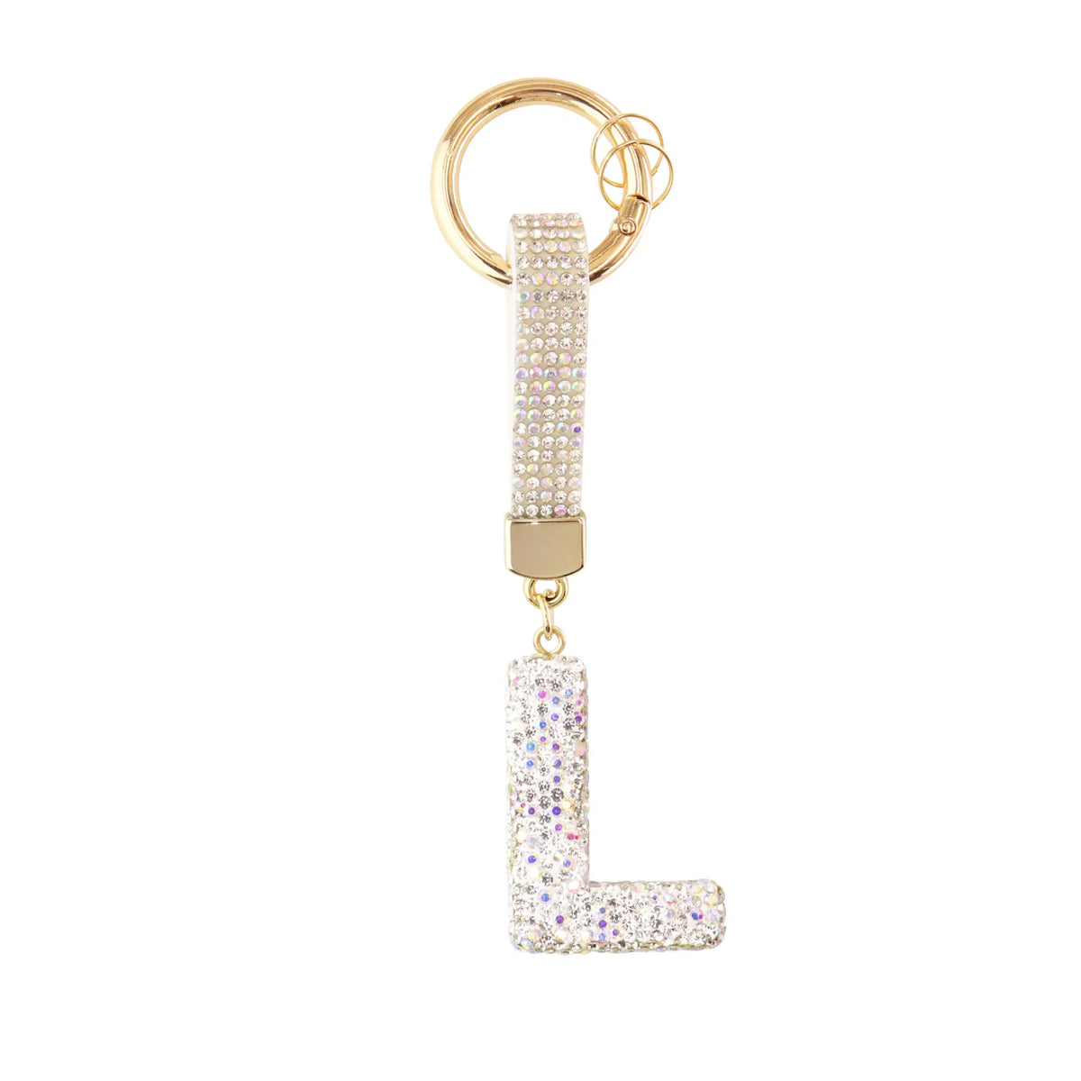 Initiale Sparkle – Bijou de sac (Argent)