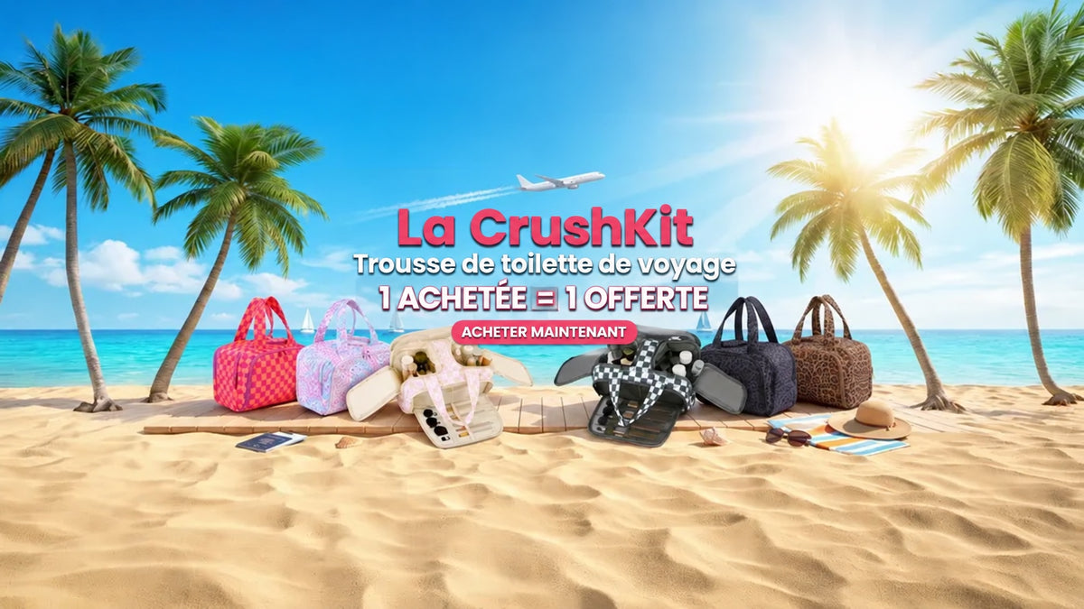 CrushKit, la trousse de toilette de voyage : 1 acheté = 1 offert