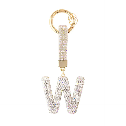 Initiale Sparkle – Bijou de sac (Argent)