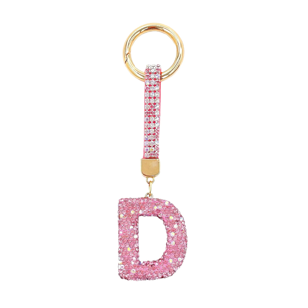 Initiale Sparkle – Bijou de sac (Rose)