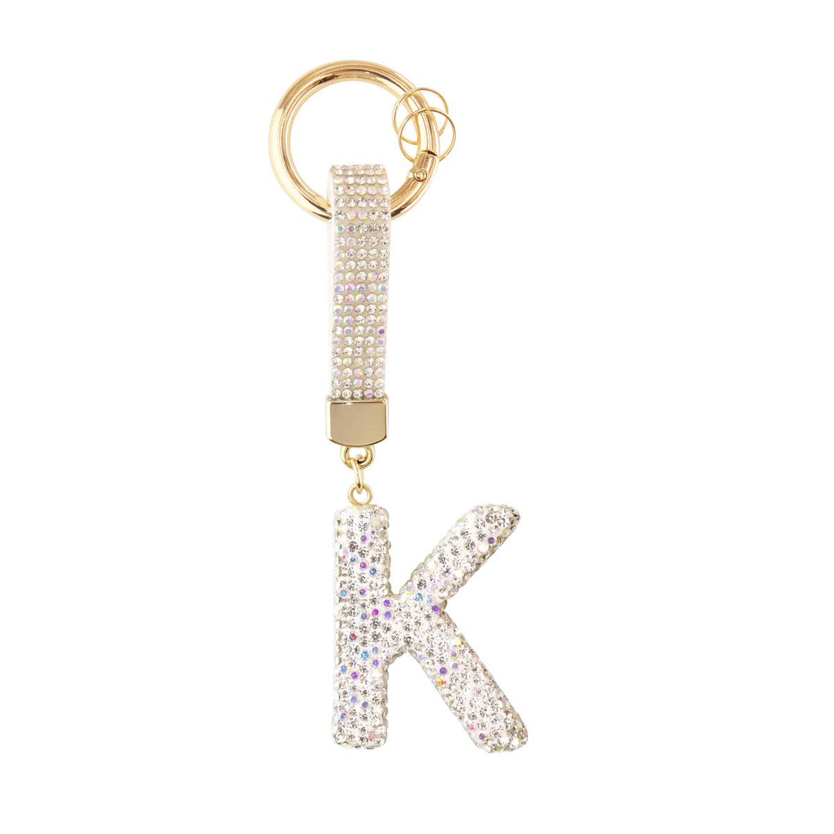 Initiale Sparkle – Bijou de sac (Argent)