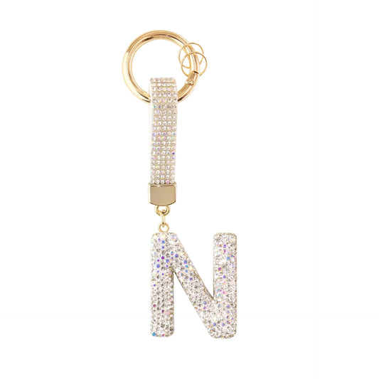 Initiale Sparkle – Bijou de sac (Argent)