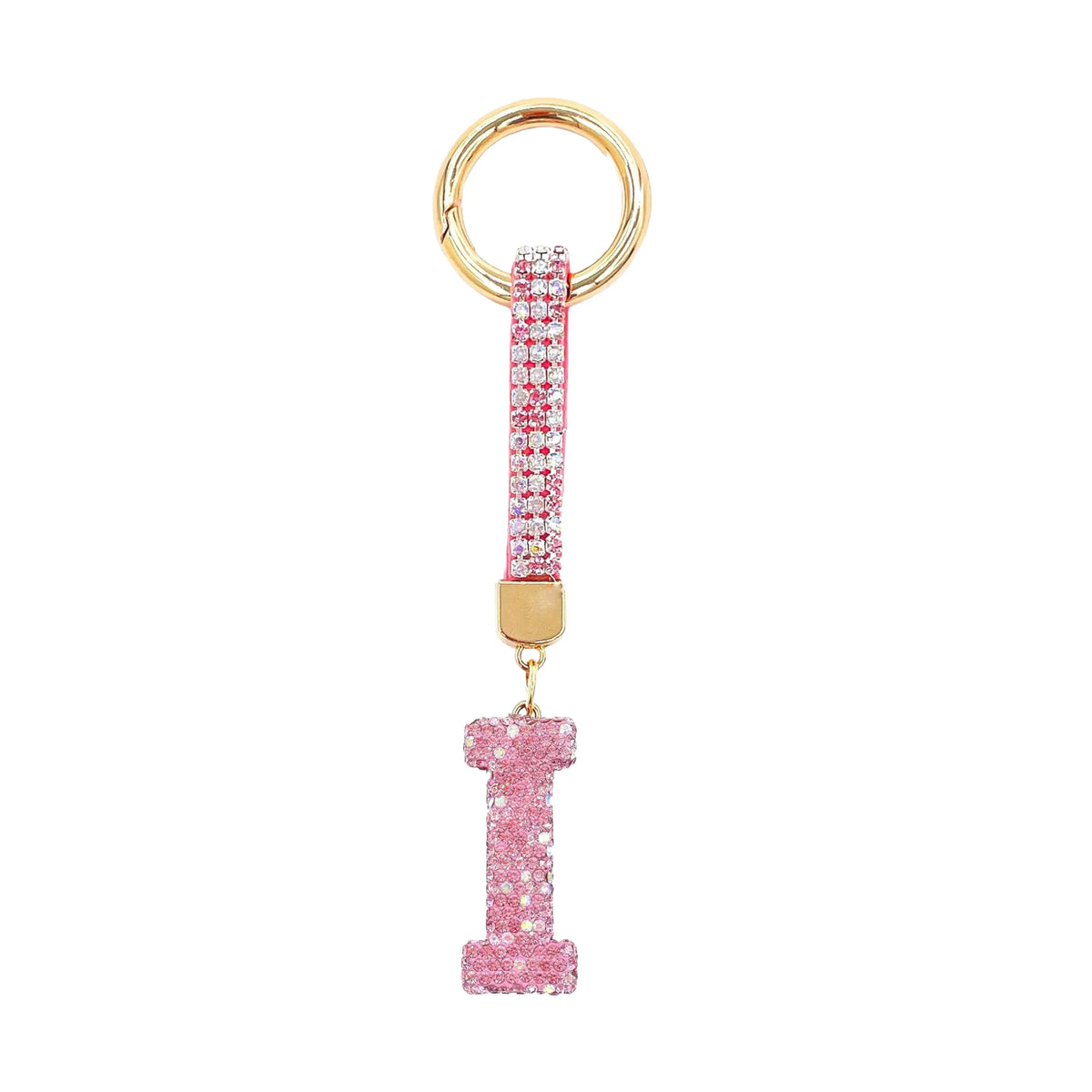 Initiale Sparkle – Bijou de sac (Rose)