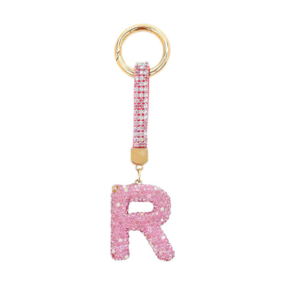 Initiale Sparkle – Bijou de sac (Rose)