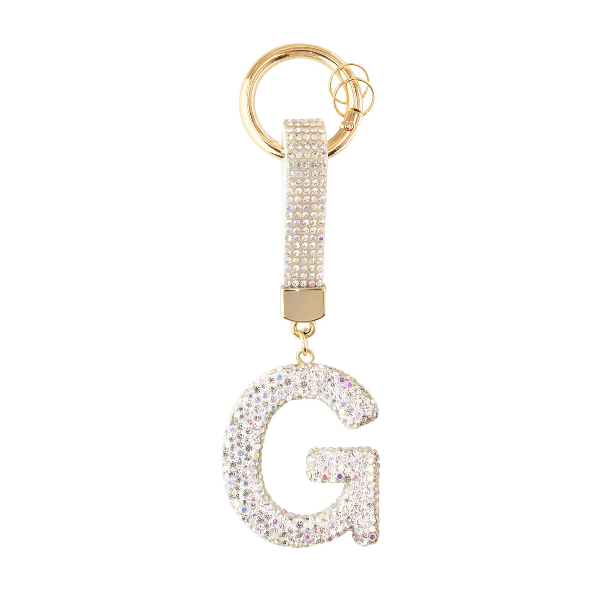 Initiale Sparkle – Bijou de sac (Argent)