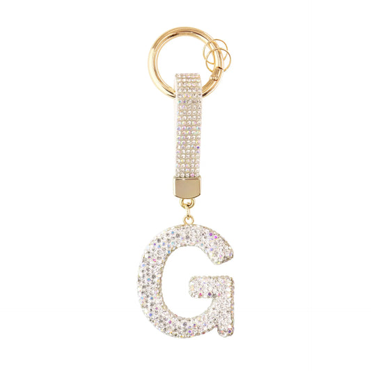 Initiale Sparkle – Bijou de sac (Argent)