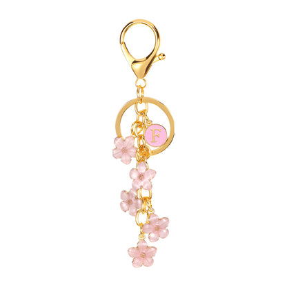 Initiale Marguerite - Bijou de sac (Rose)