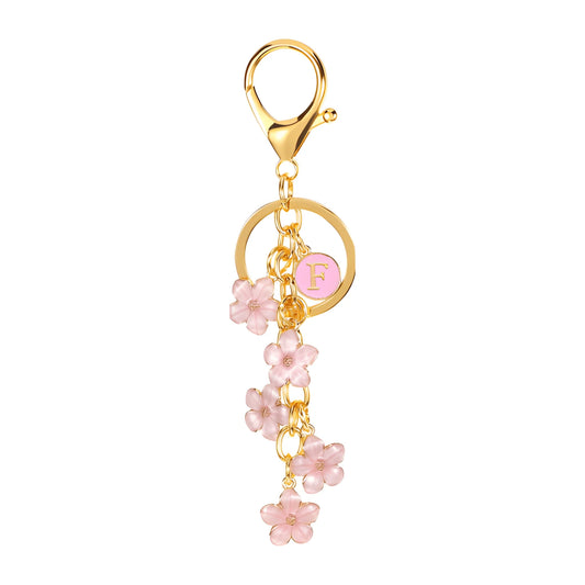 Initiale Marguerite - Bijou de sac (Rose)