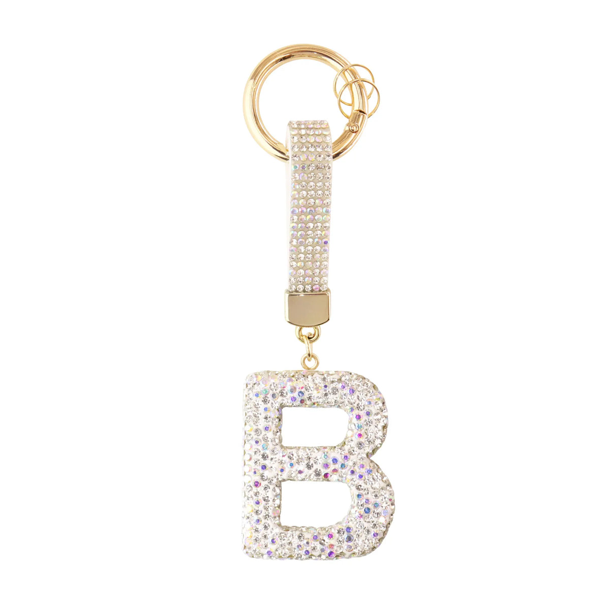 Initiale Sparkle – Bijou de sac (Argent)