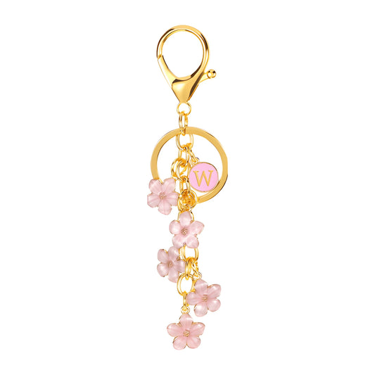 Initiale Marguerite - Bijou de sac (Rose)