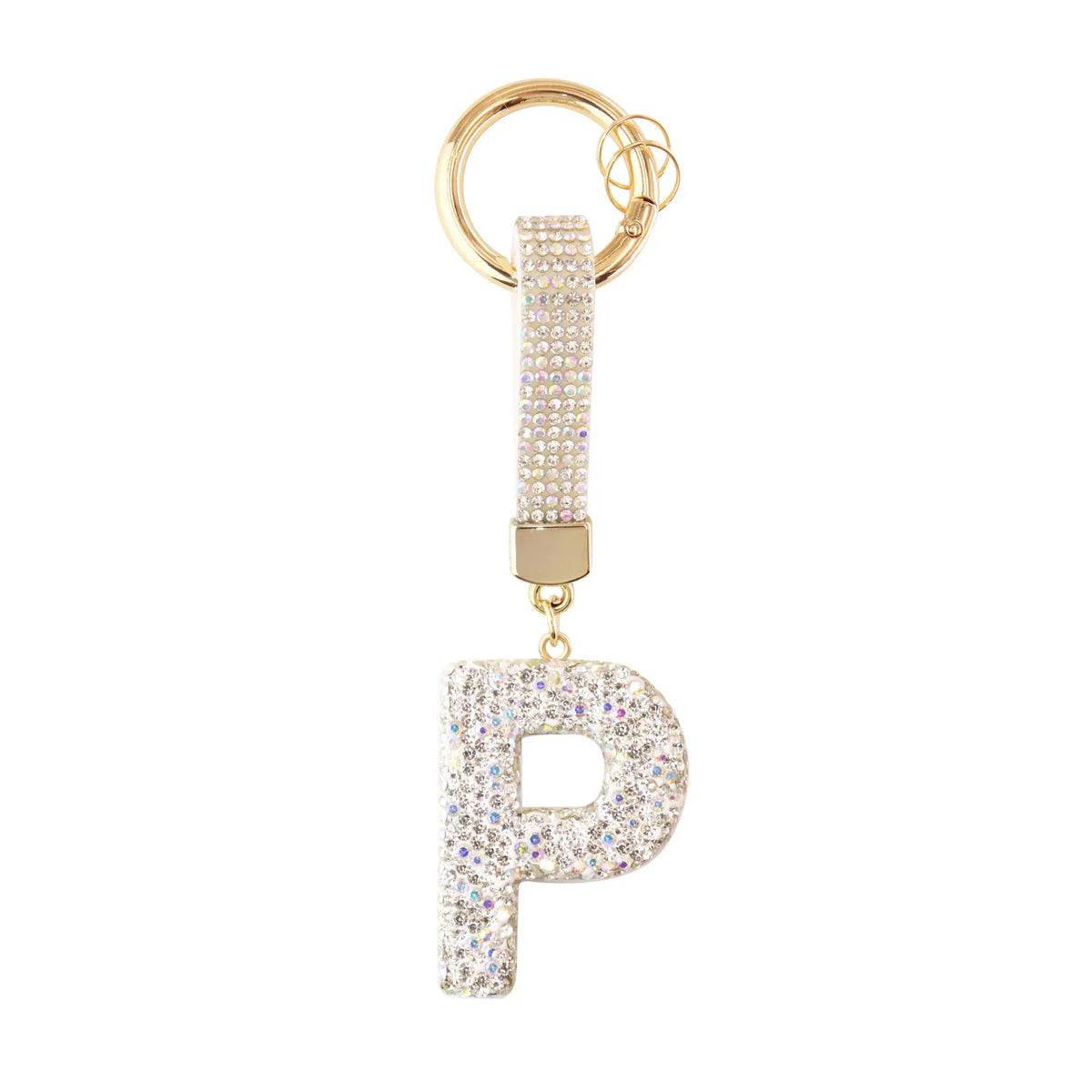 Initiale Sparkle – Bijou de sac (Argent)