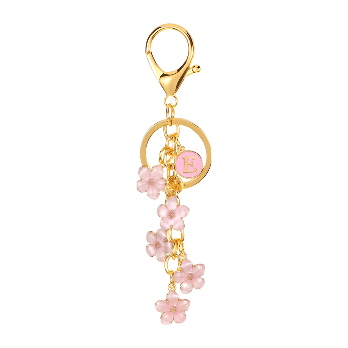 Initiale Marguerite - Bijou de sac (Rose)