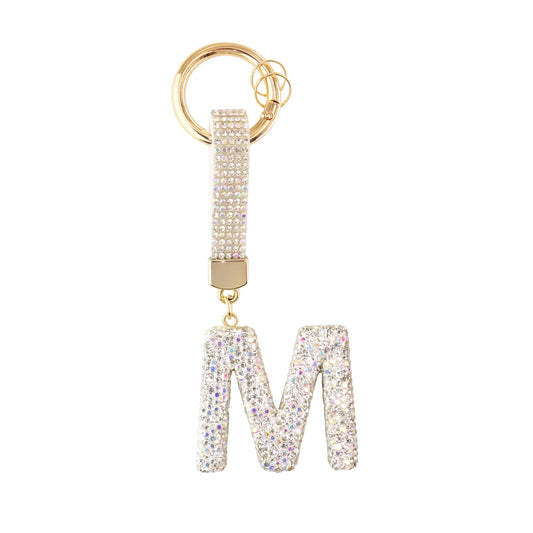 Initiale Sparkle – Bijou de sac (Argent)
