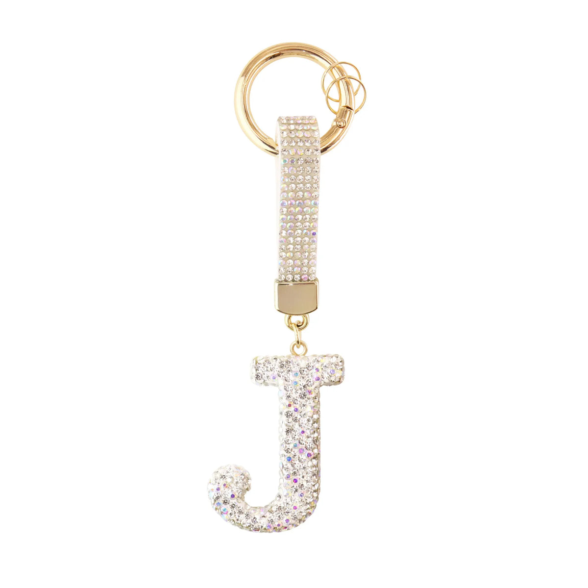 Initiale Sparkle – Bijou de sac (Argent)