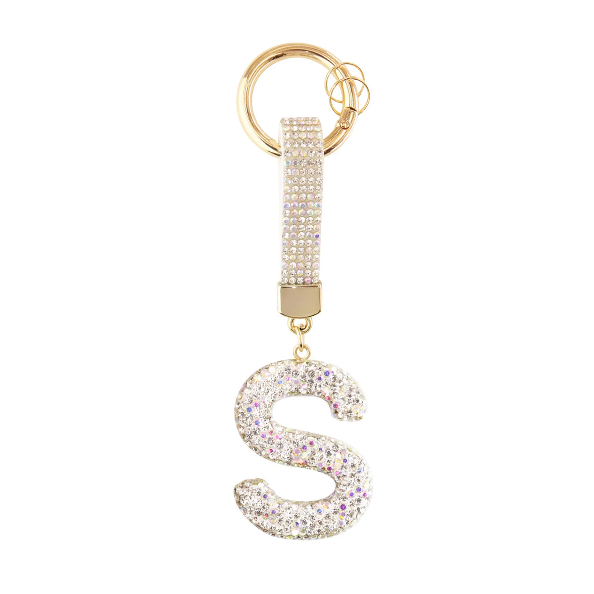 Initiale Sparkle – Bijou de sac (Argent)