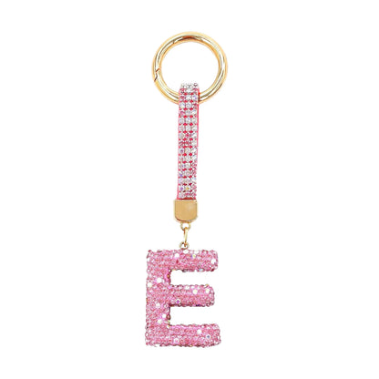 Initiale Sparkle – Bijou de sac (Rose)