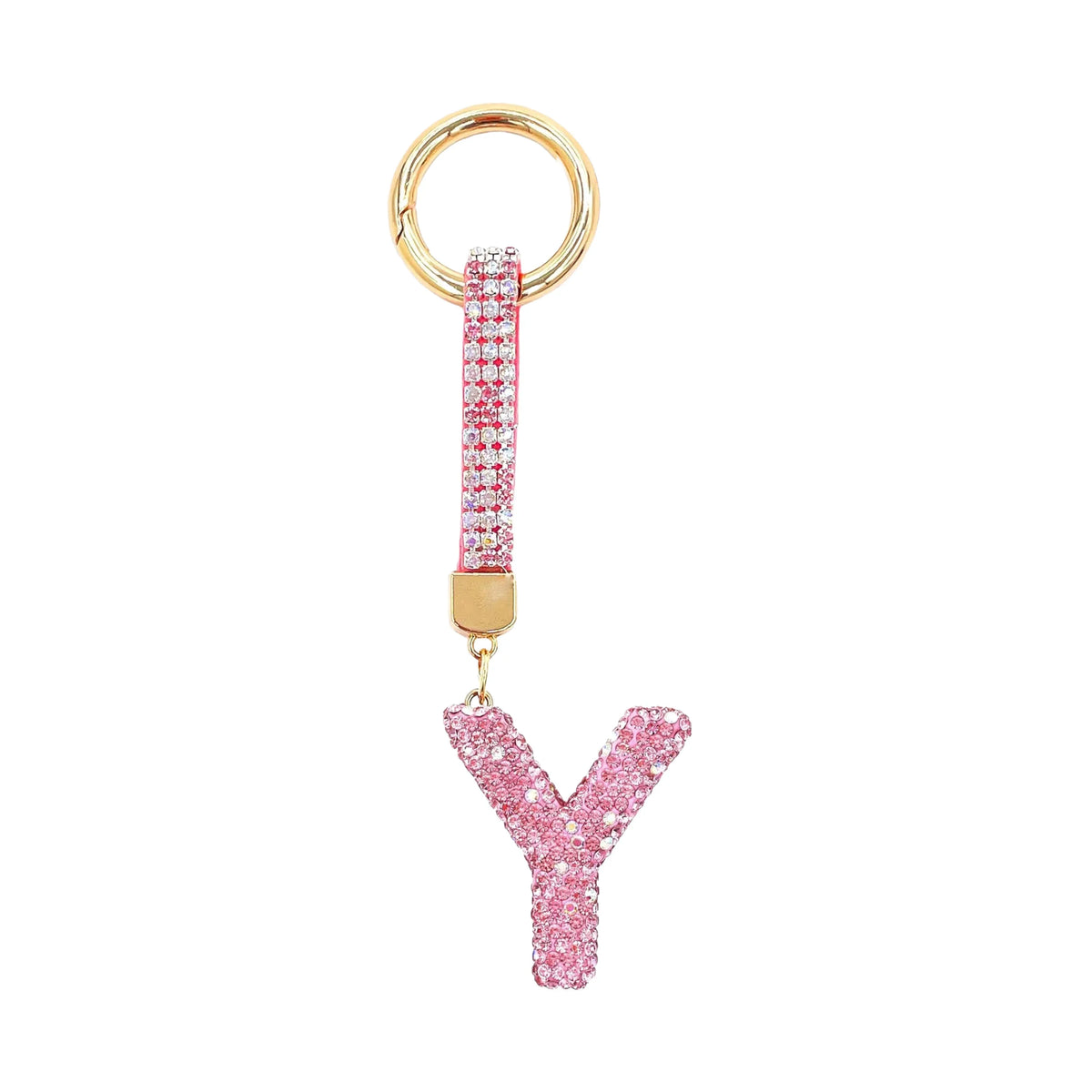 Initiale Sparkle – Bijou de sac (Rose)