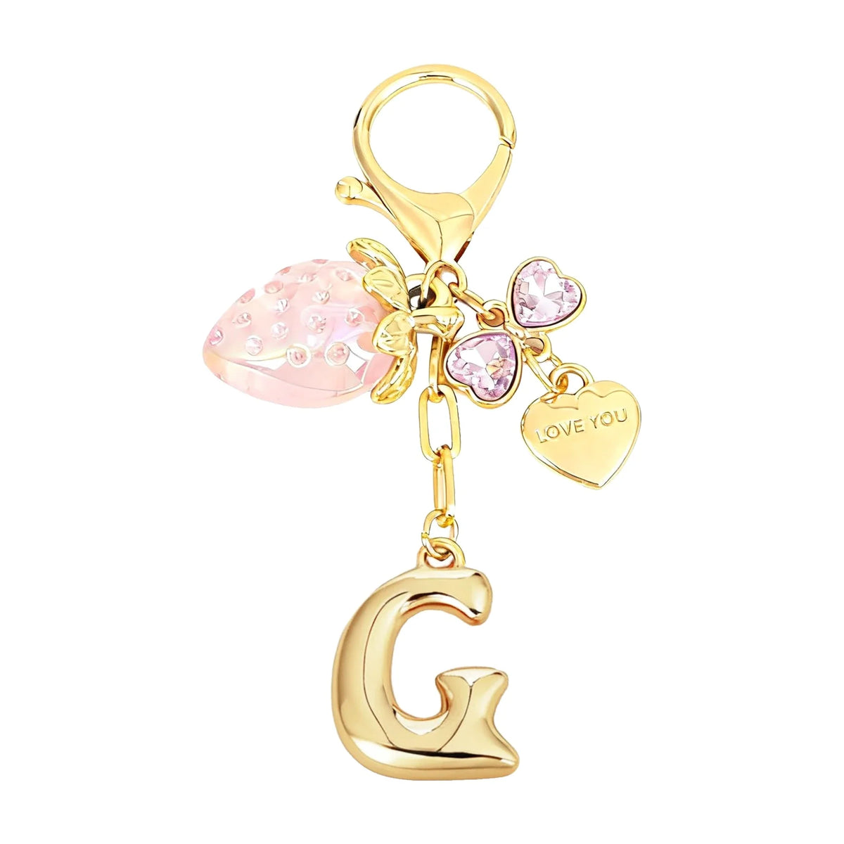 Berry – Bijou de sac initiale fraise (Rose)