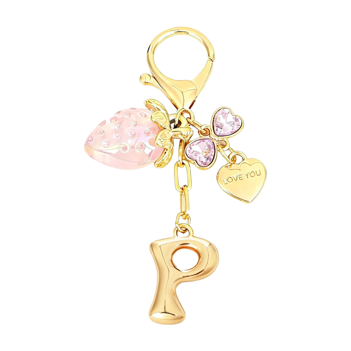 Berry – Bijou de sac initiale fraise (Rose)