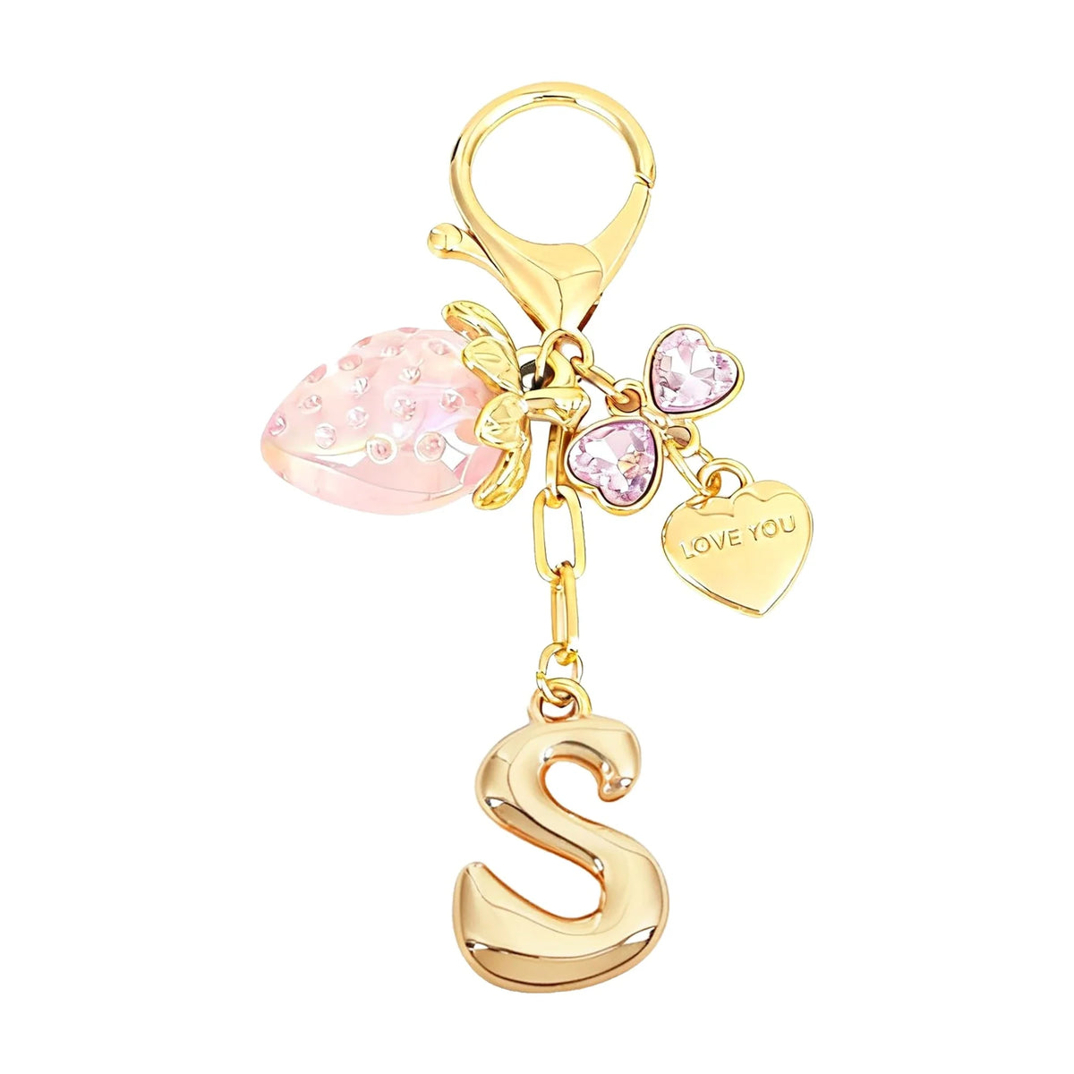 Berry – Bijou de sac initiale fraise (Rose)