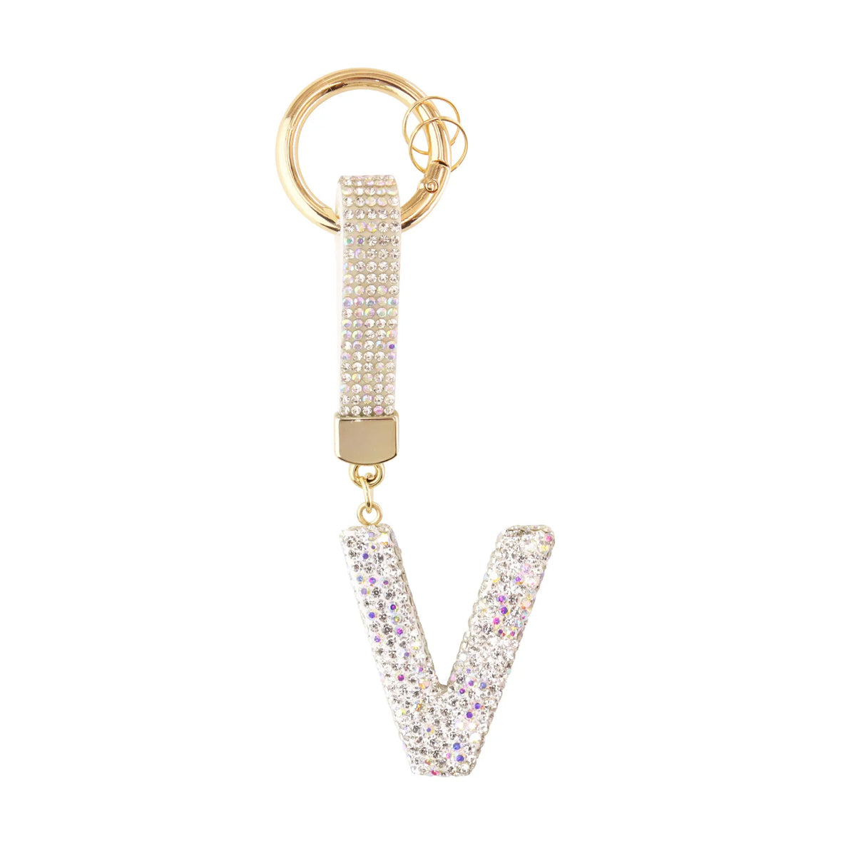 Initiale Sparkle – Bijou de sac (Argent)
