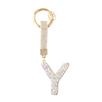 Initiale Sparkle – Bijou de sac (Argent)