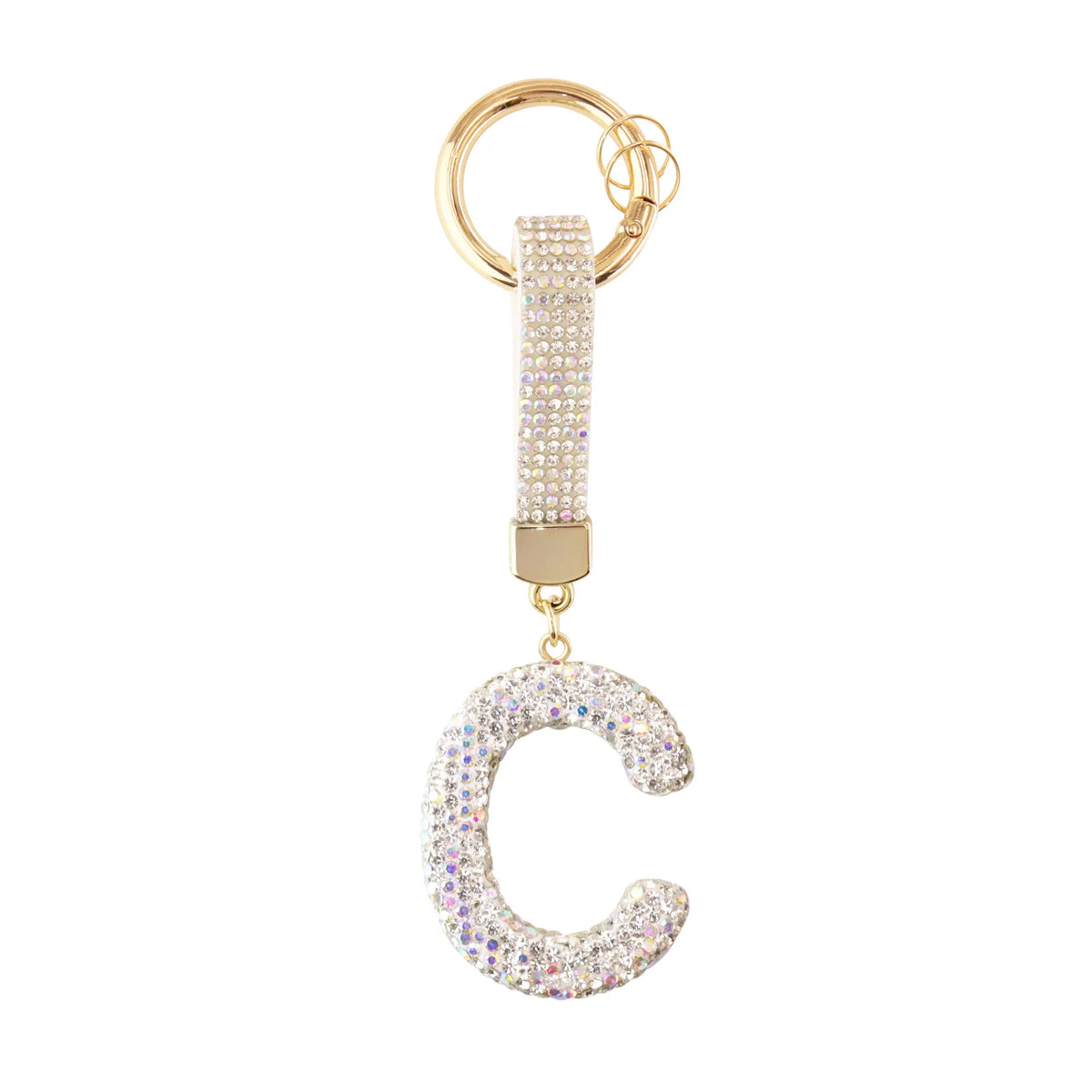 Initiale Sparkle – Bijou de sac (Argent)