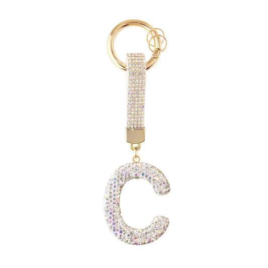 Initiale Sparkle – Bijou de sac (Argent)