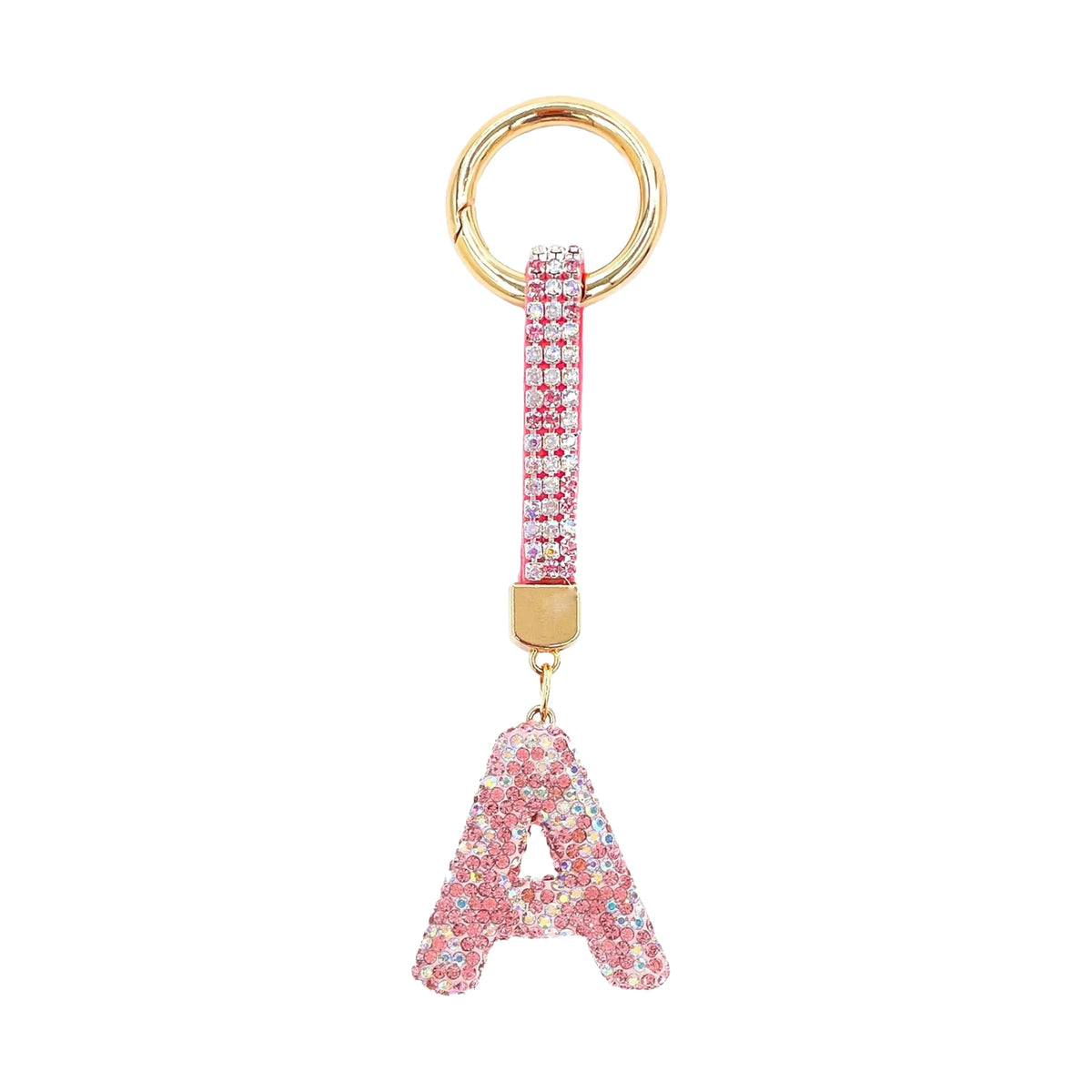Initiale Sparkle – Bijou de sac (Rose)