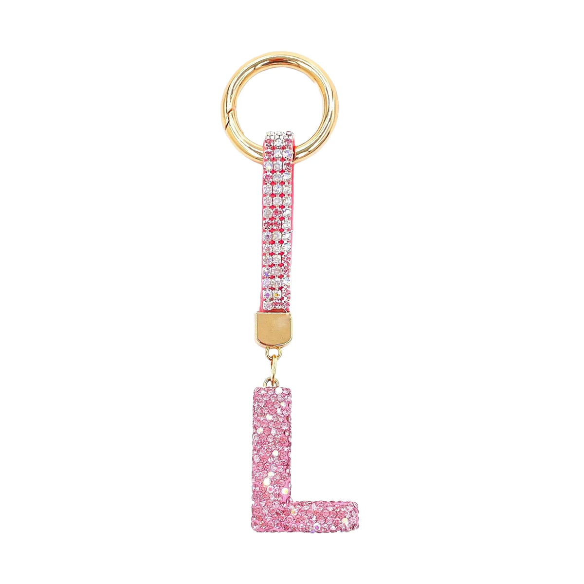 Initiale Sparkle – Bijou de sac (Rose)