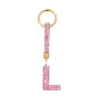 Initiale Sparkle – Bijou de sac (Rose)